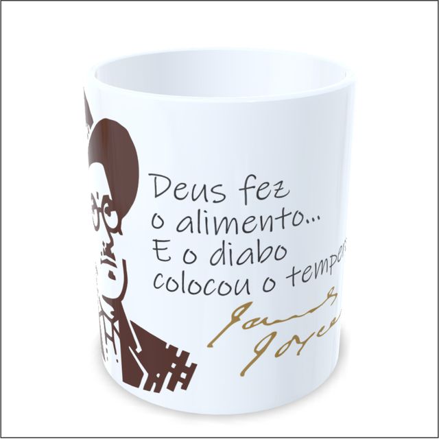 CANECA JAMES JOYCE - Branca 