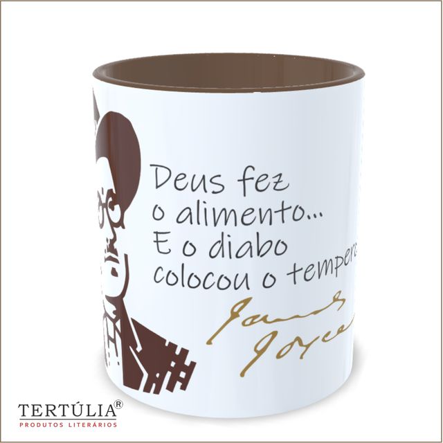 CANECA JAMES JOYCE - Marrom