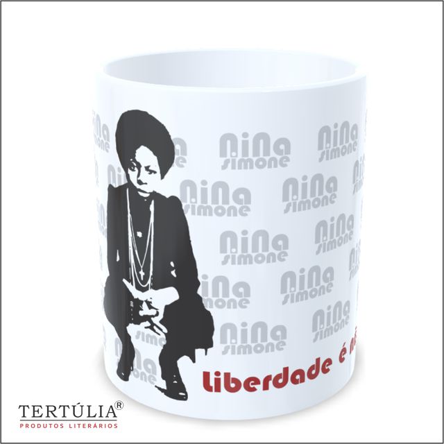 CANECA NINA SIMONE LIBERDADE - Branca