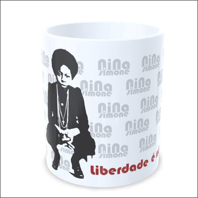 CANECA NINA SIMONE LIBERDADE - Branca