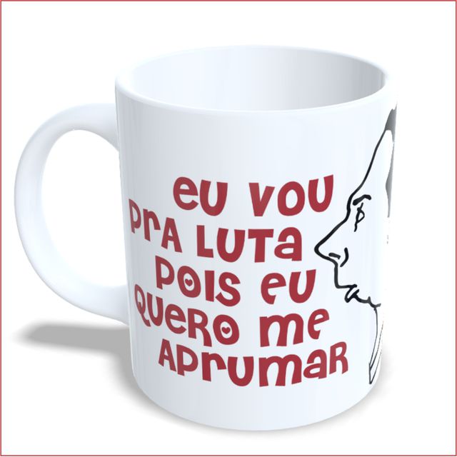 CANECA NOEL ROSA COM QUE ROUPA? - Branca 