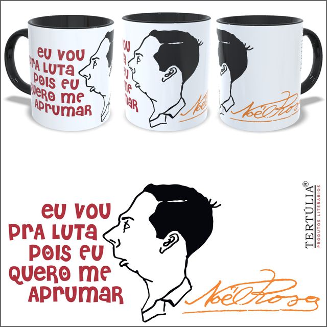 CANECA NOEL ROSA - Preta
