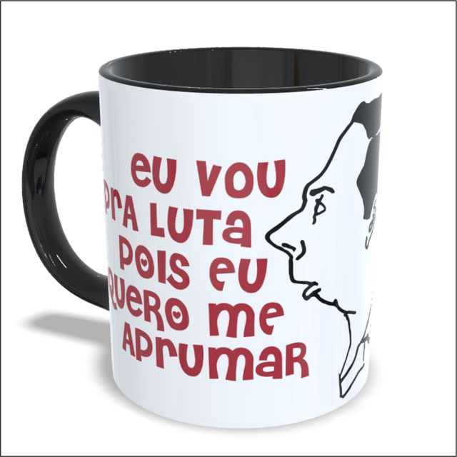 CANECA NOEL ROSA - Preta
