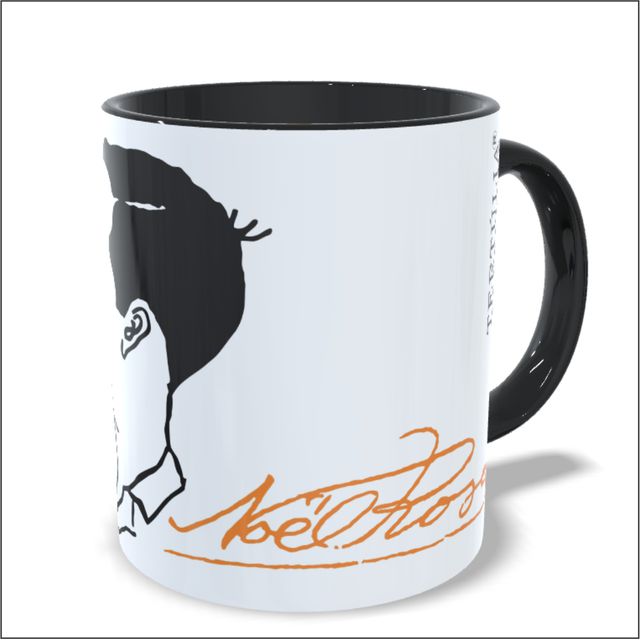 CANECA NOEL ROSA - Preta