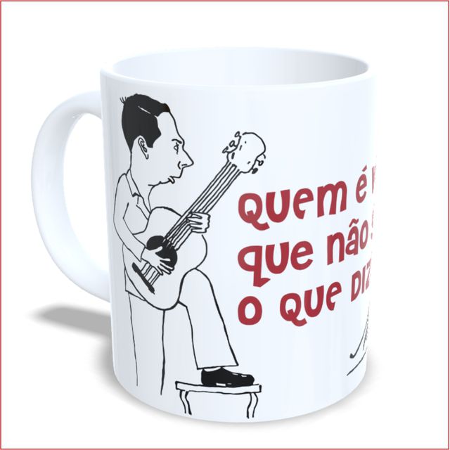 CANECA NOEL ROSA PALPITE INFELIZ - Branca