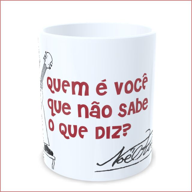 CANECA NOEL ROSA PALPITE INFELIZ - Branca
