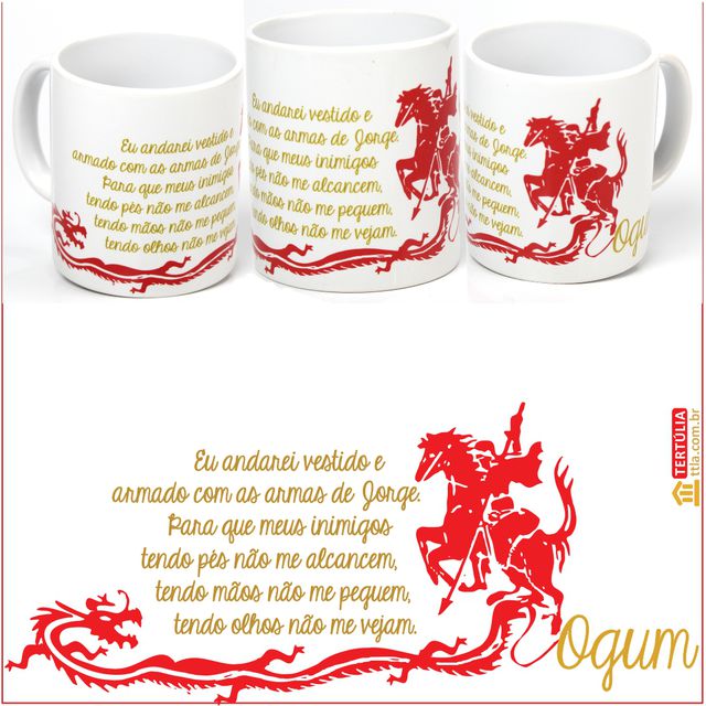 Caneca Ogum - Branca 