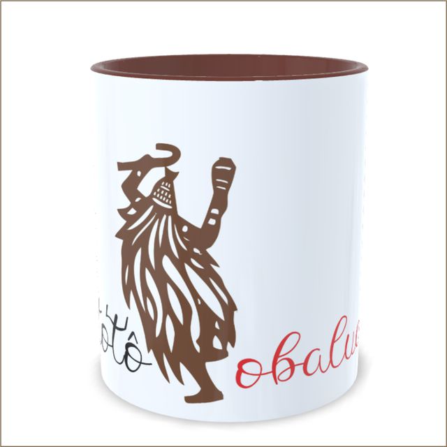 Caneca Omolu - Marrom