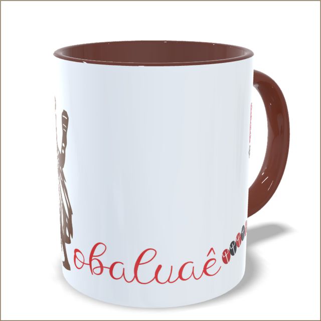 Caneca Omolu - Marrom