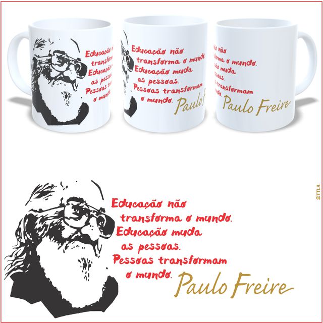 Caneca Paulo Freire Educação - Banca
