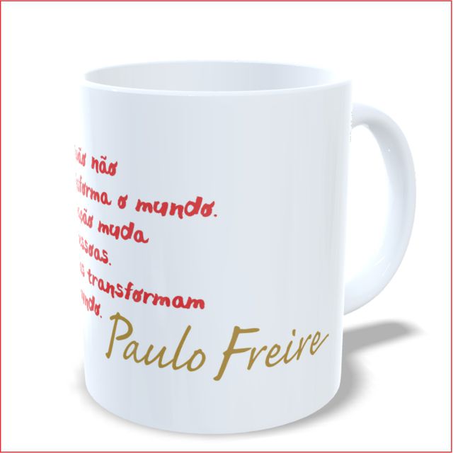 Caneca Paulo Freire Educação - Banca