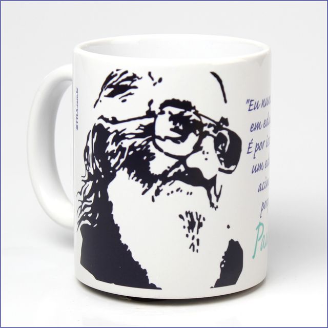 CANECA PAULO FREIRE EDUCADOR - Branca