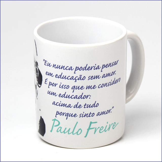 CANECA PAULO FREIRE EDUCADOR - Branca