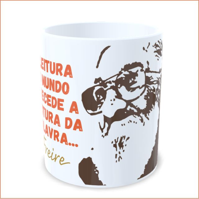 Caneca Paulo Freire Leitura