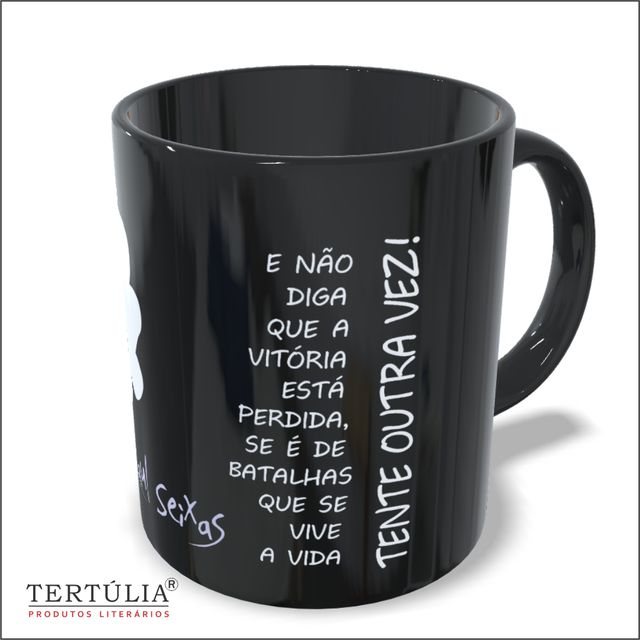 CANECA RAUL SEIXAS - Preta 