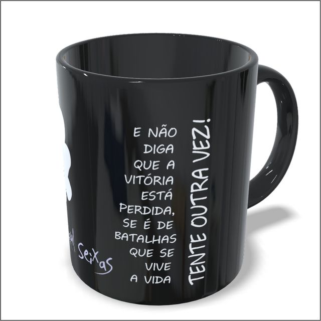 CANECA RAUL SEIXAS - Preta 