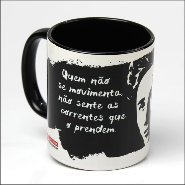 CANECA ROSA LUXEMBURGO - Preta