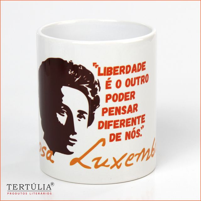 CANECA ROSA LUXEMBURGO LIBERDADE - Branca