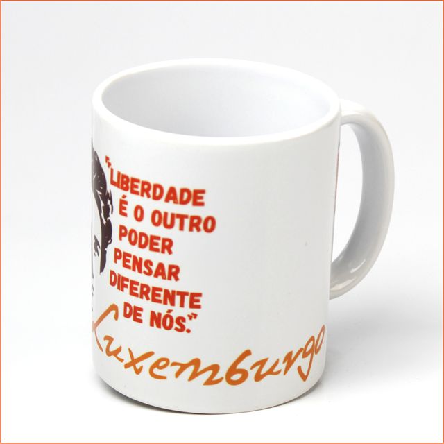 CANECA ROSA LUXEMBURGO LIBERDADE - Branca