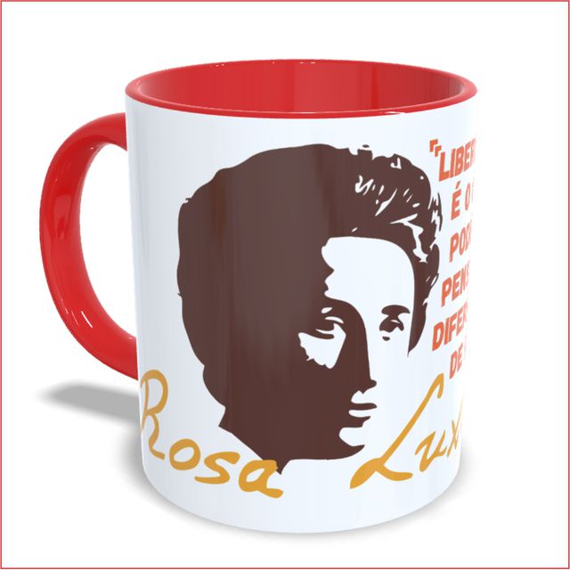 CANECA ROSA LUXEMBURGO LIBERDADE - Vermelha