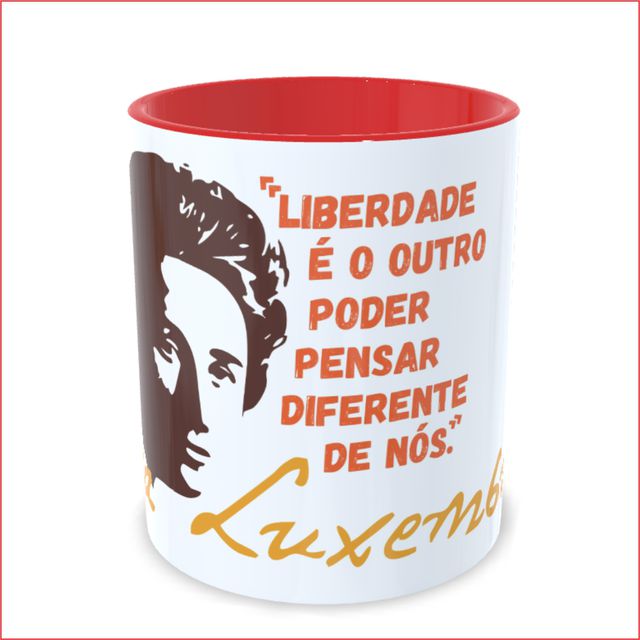 CANECA ROSA LUXEMBURGO LIBERDADE - Vermelha