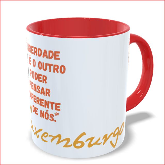 CANECA ROSA LUXEMBURGO LIBERDADE - Vermelha