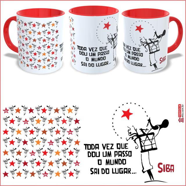 CANECA SIBA - Vermelha