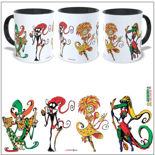 CANECA TURMA DO SÍTIO - Preta