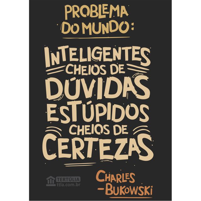 FLÂMULA CHARLES BUKOWSKI - Preta