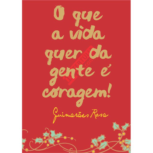 FLÂMULA GUIMARÃES ROSA - Vermelha