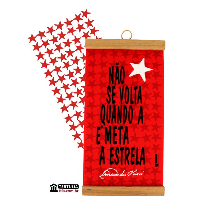 FLÂMULA LEONARDO DA VINCI - Vermelha