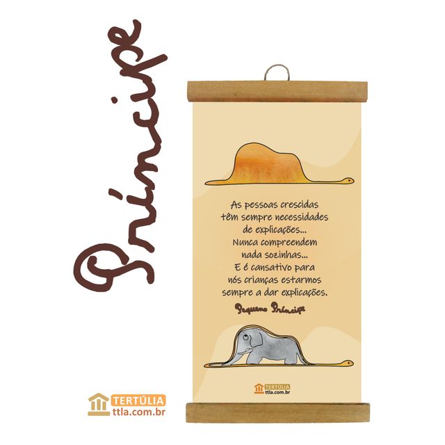 FLÂMULA PEQUENO PRÍNCIPE CHAPÉU - Cru