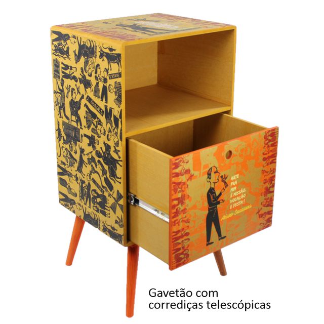 MESA DE CABECEIRA GAVETÃO - Cordel