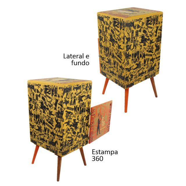 Mesa de Cabeceira Prateleiras - CORDEL