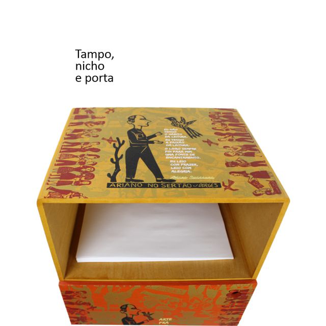 Mesa de Cabeceira Prateleiras - CORDEL