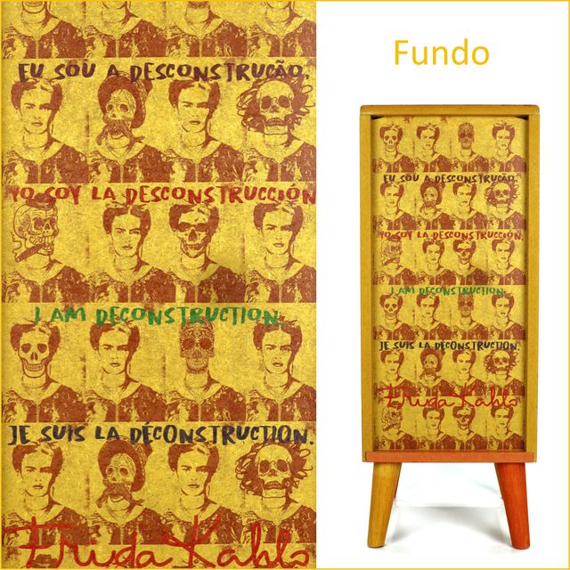 Gaveteiro Frida Kahlo - 3 Gavetas