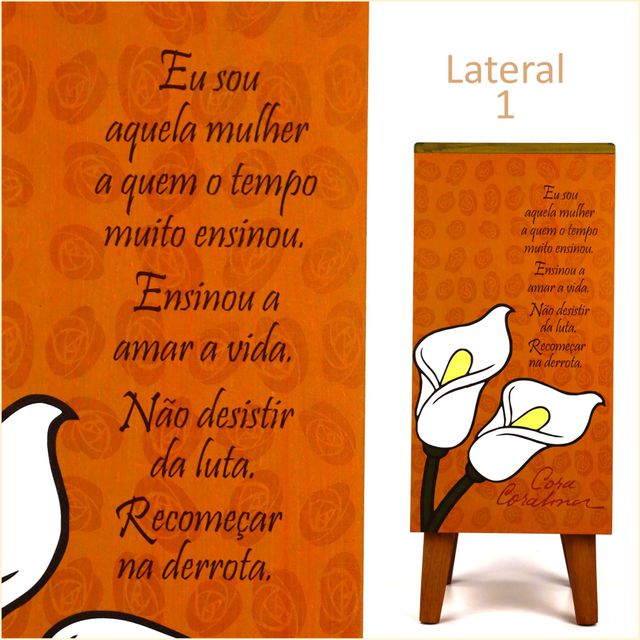 Gaveteiro Cora Coralina - 3 gavetas 