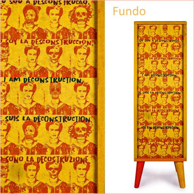 Gaveteiro Frida Kahlo - 4 gavetas