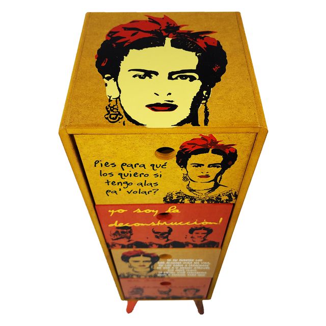 Gaveteiro Frida Único - 4 gavetas