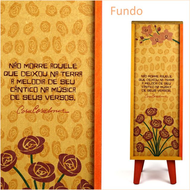 Gaveteiro Cora Coralina - 4 gavetas