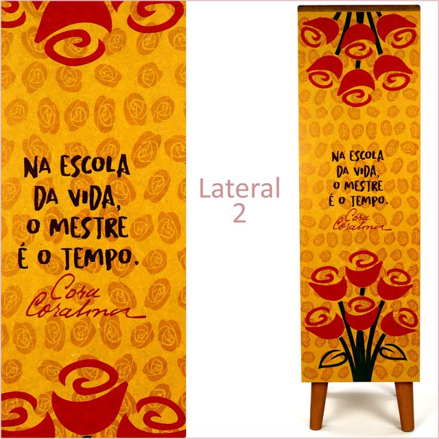 Gaveteiro Cora Coralina - 5 gavetas 