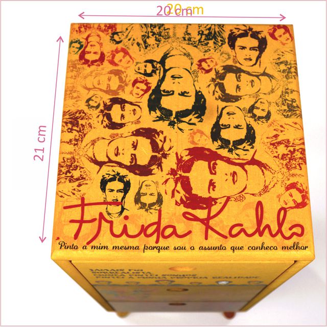 Gaveteiro Frida Kahlo - 5 Gavetas