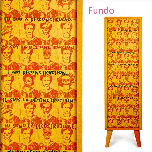 Gaveteiro Frida Kahlo - 5 Gavetas