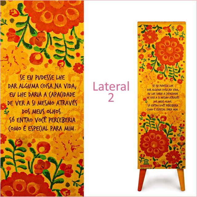 Gaveteiro Frida Kahlo - 5 Gavetas