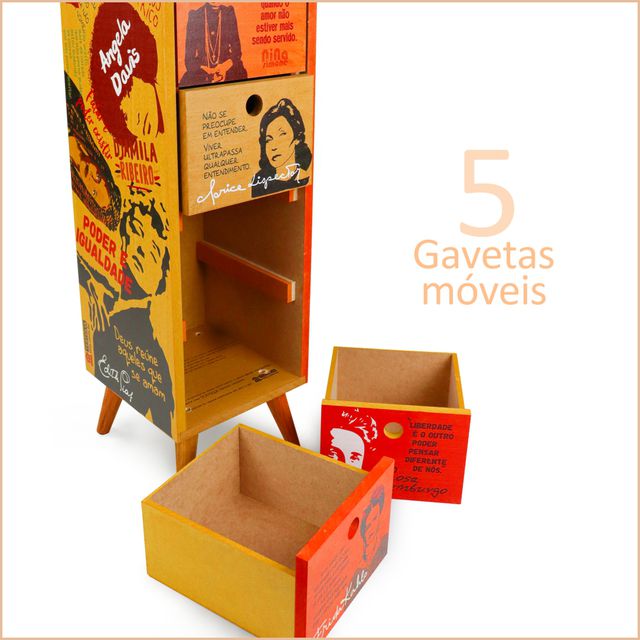 Gaveteiro Mulheres - 5 Gavetas
