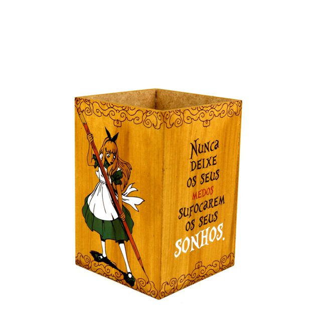 PORTA LÁPIS MUNDO ALICE - GATO