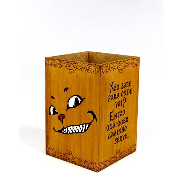 PORTA LÁPIS MUNDO ALICE - GATO