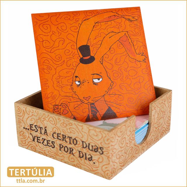 PORTA-RECADOS MUNDO ALICE - LEBRE