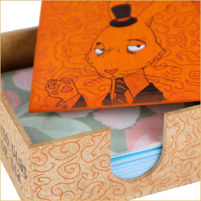 PORTA-RECADOS MUNDO ALICE - LEBRE