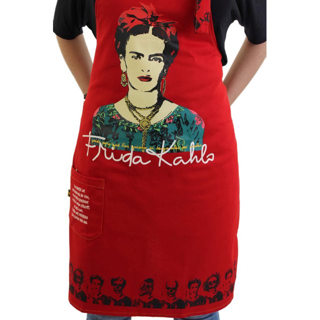 AVENTAL FRIDA KAHLO - Vermelho